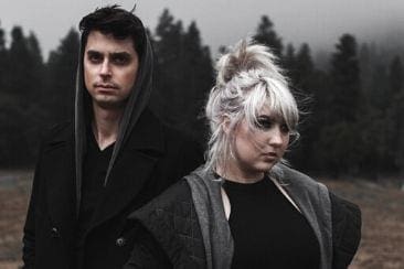 Man and woman in woods Future Moons