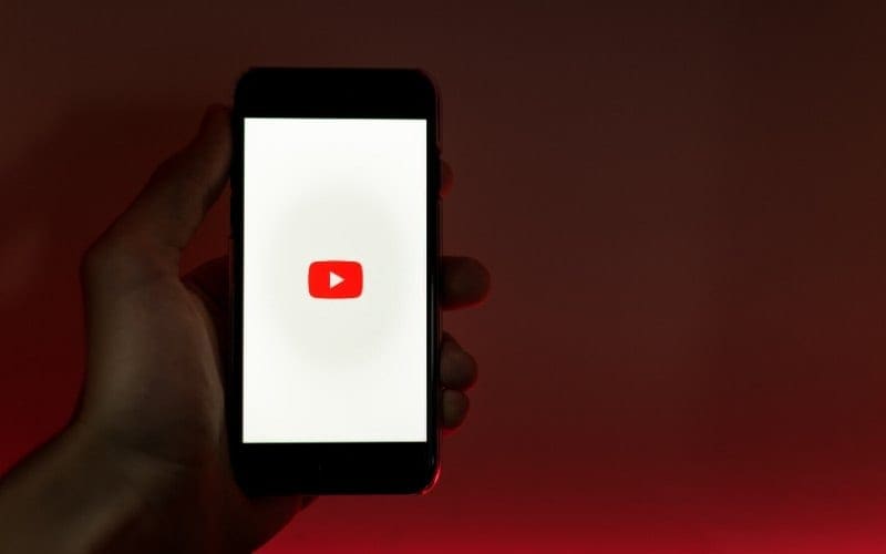 YouTube on a mobile phone screen