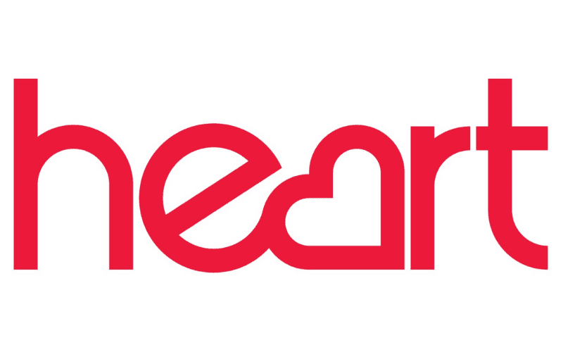 Heart Radio Station Logo red