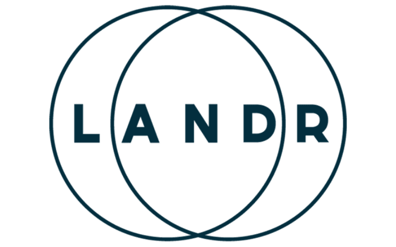 landr logo online mastering