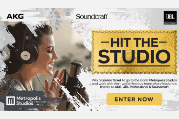 HARMAN Professional Solutions Announces “Hit The Studio” Golden Ticket Promotion with Metropolis Studios, London