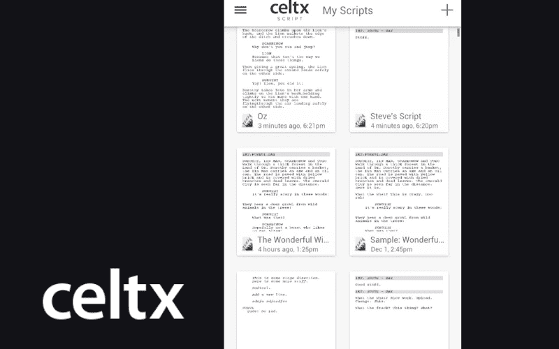 celtx app