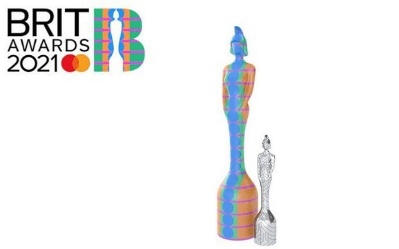 brit awards 2021 logo with statuette