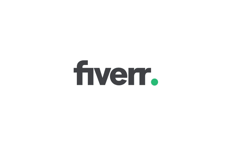 The Fiverr logo. fiverr.com.
