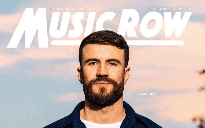 Music Row front cover with sam hunt 
