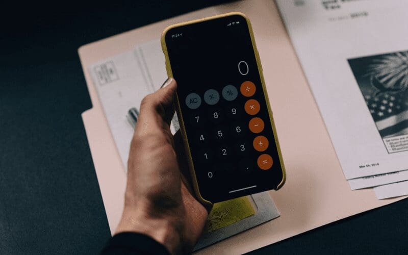 calculator on iphone
