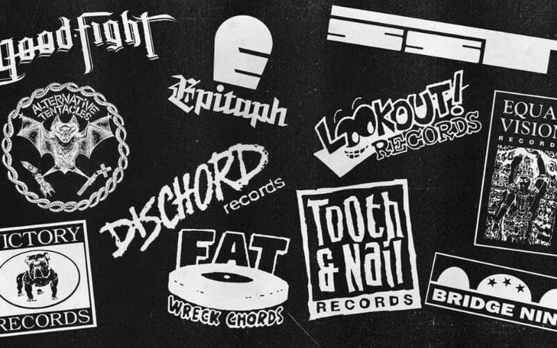 record label collage