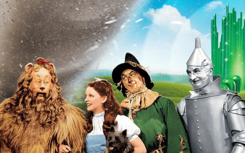 wizard of oz characters and tornado