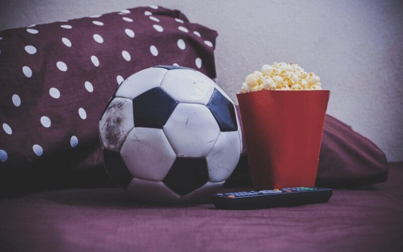 best football films of all time football popcorn and tv remote