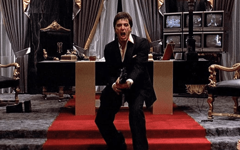 say hello to my little friend al pacino in scarface movie remake