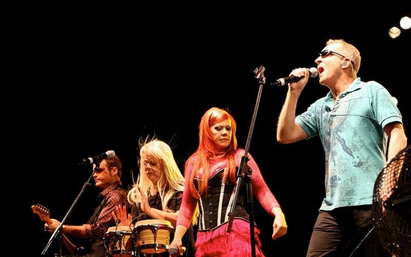 b52s on stage performing