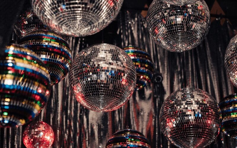 disco balls in gay clubs