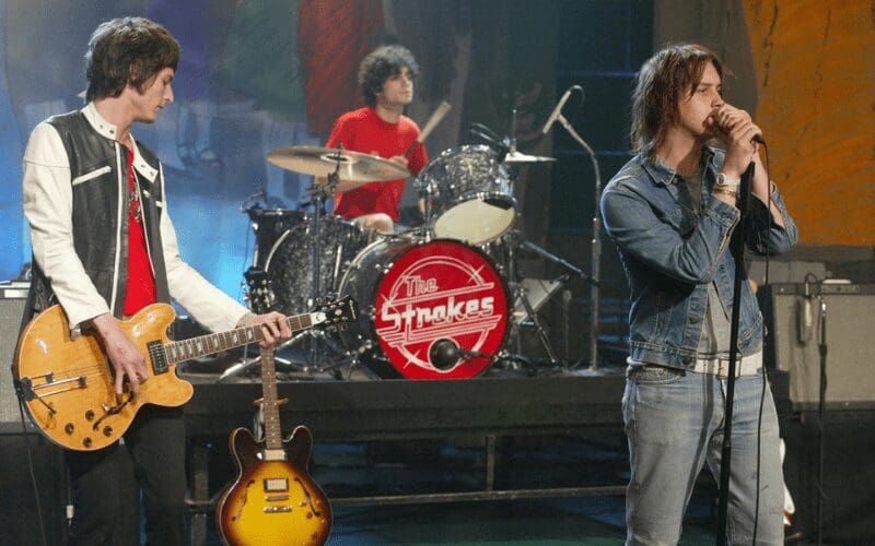 the strokes on stage band