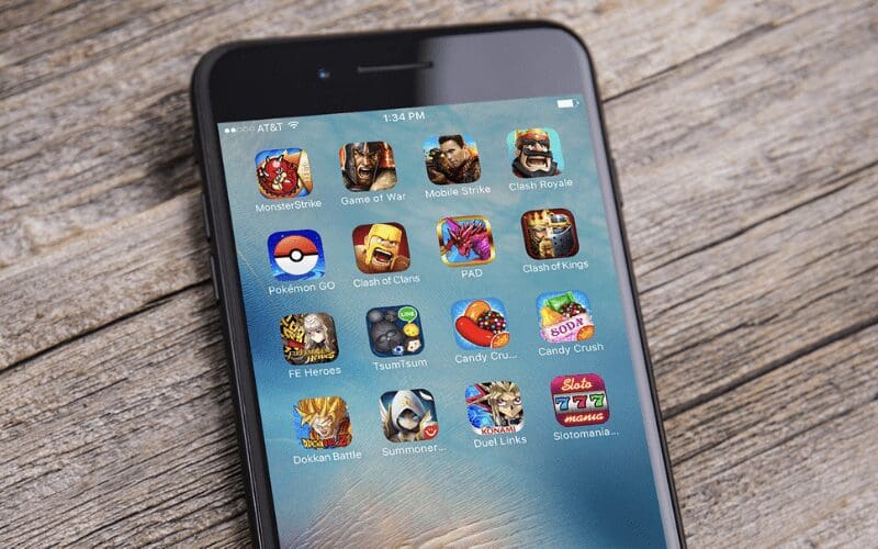mobile games on iphone home screen