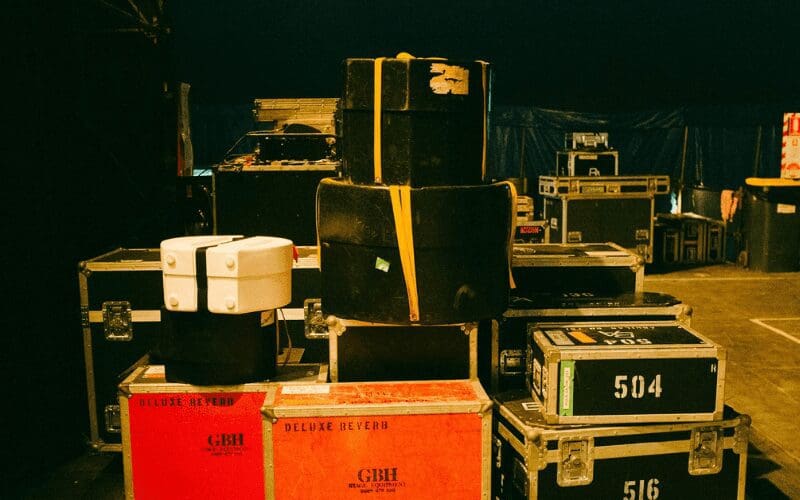 music cases backstage