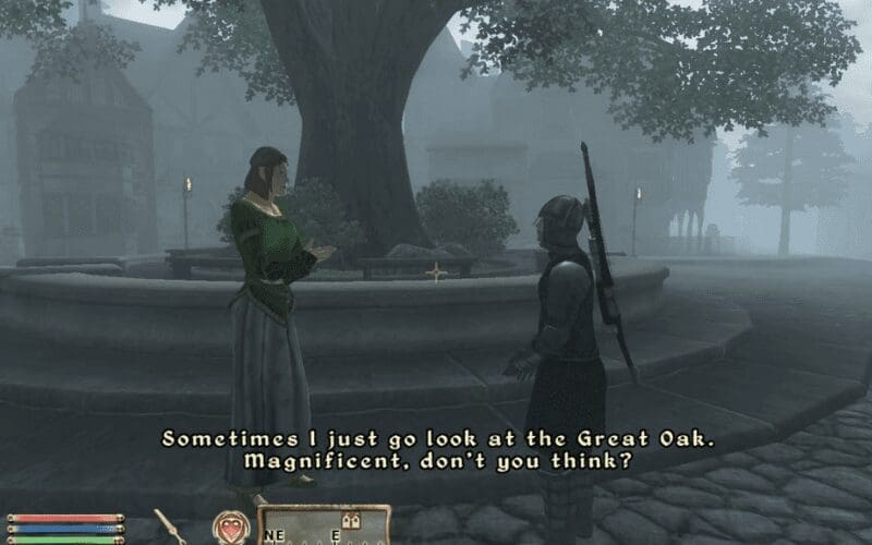 Oblivion represented the shaky beginnings of sophisticated artificial intelligence in gaming.