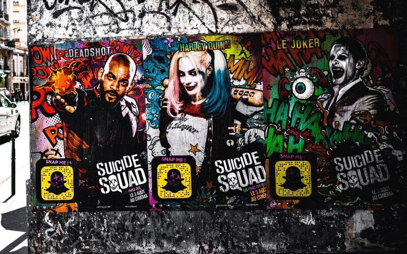 suicide squad street posters film promotion