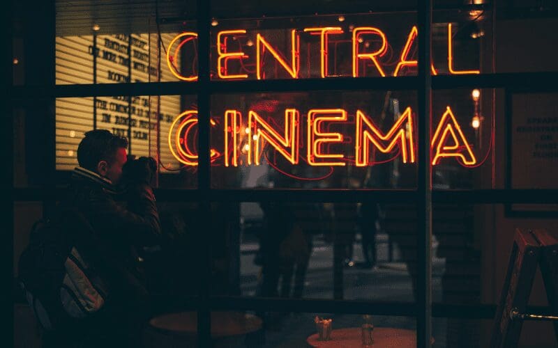 cinema neon sign social media marketing tips