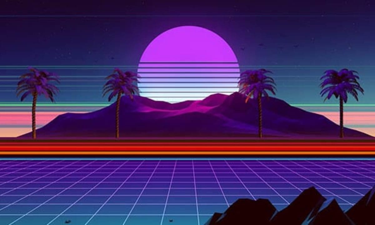 a synthwave themed image