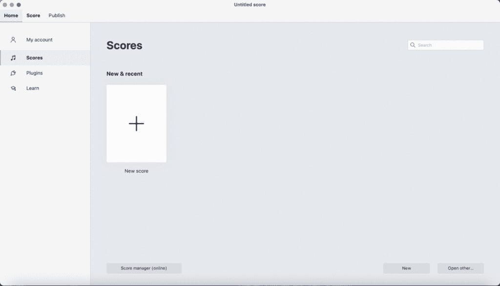 Accessing Musescore
