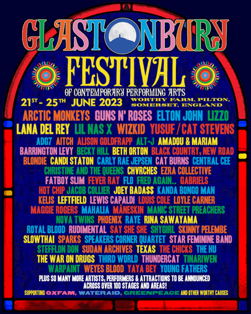 Glastonbury Festival Flier 2023